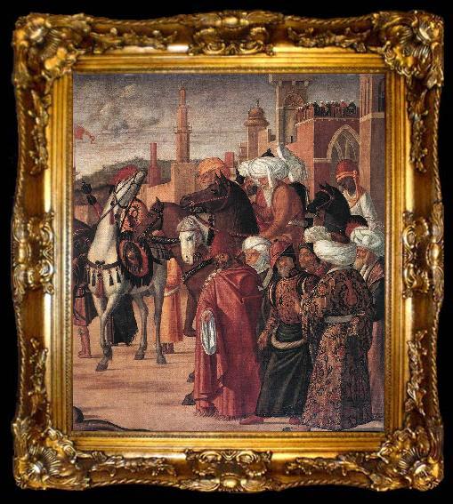 framed  CARPACCIO, Vittore The Triumph of St George (detail) fsg, ta009-2